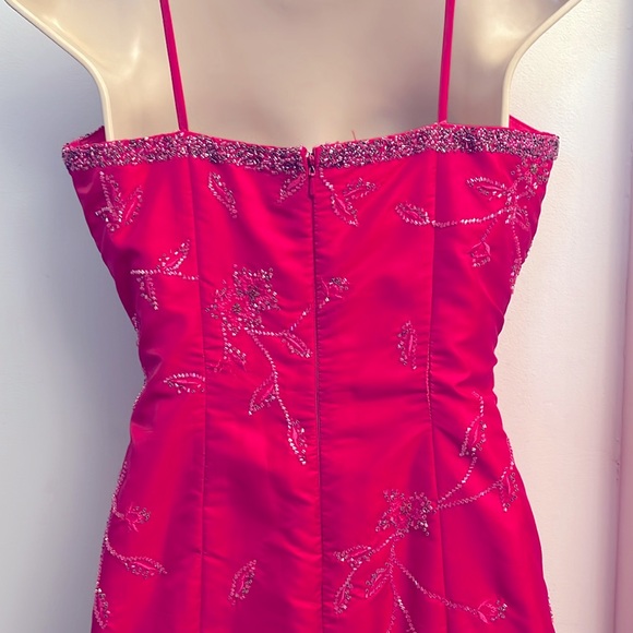 Mermaid Satin Beaded Gown - Picture 4 of 12